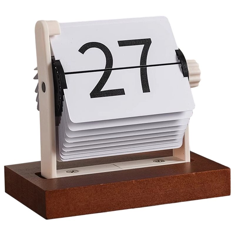 Home Office Jobs - ABUN-Calendario da tavolo flip vintage-Calendario perpetuo