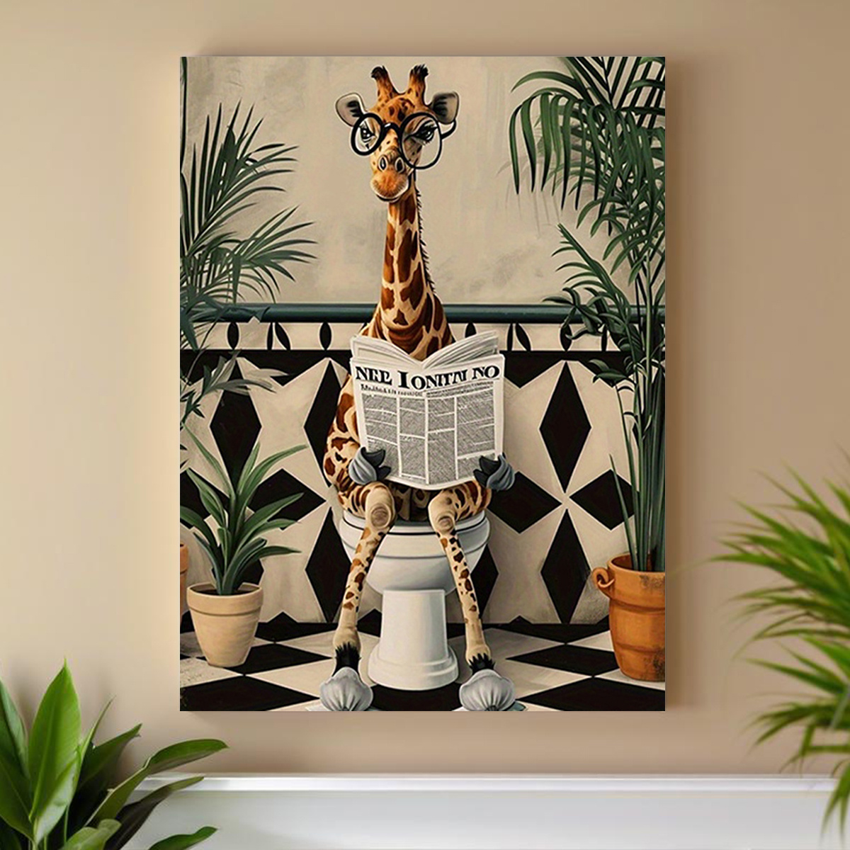 Home Office Inspiration - Quadro su tela 2D, 1 pezzo,
