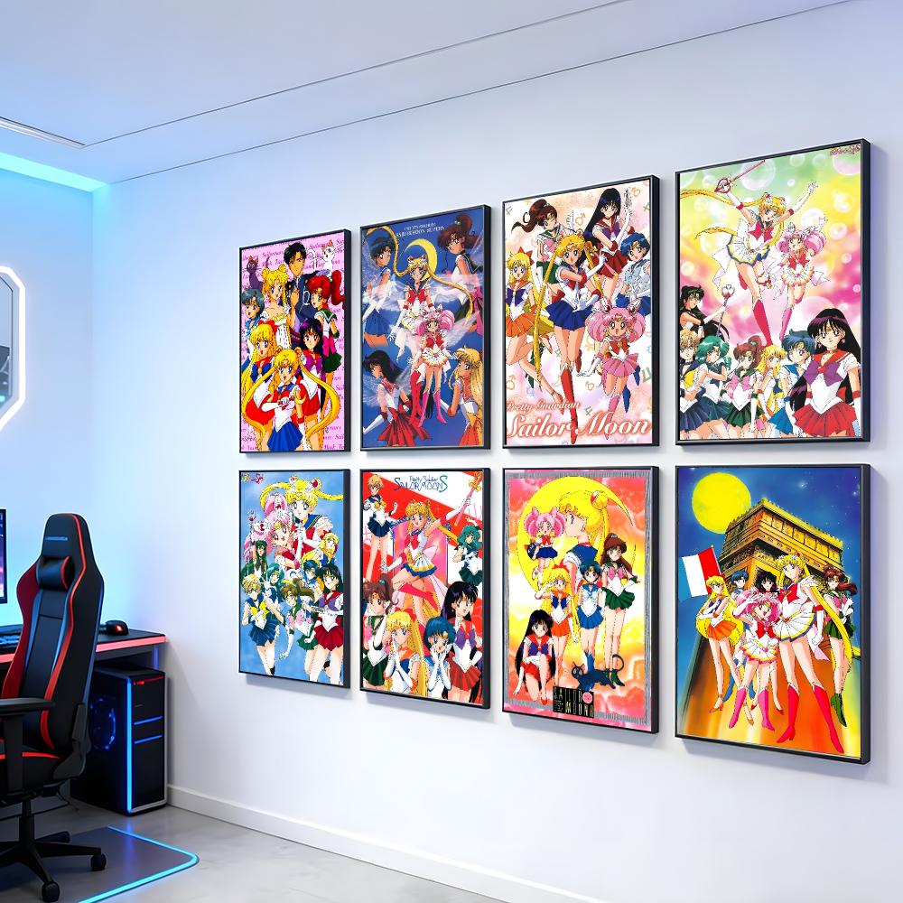Home Office Form - Poster Nostalgico Classico S-Sailor M-Moon, Arte
