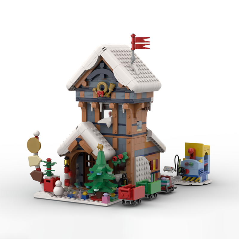 Home Office Architecture - 1439 pz MOC Modulare Modello Architettonico