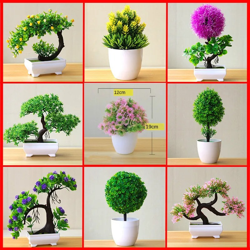 Home Office Jobs - Piccolo Albero Artificiale in Vaso, Piante