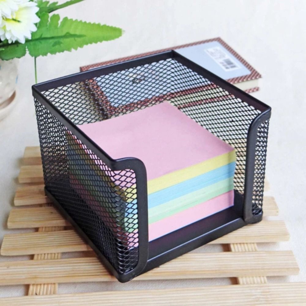 Sticky Note Dispenser - Nuova scatola cubo in rete metallica