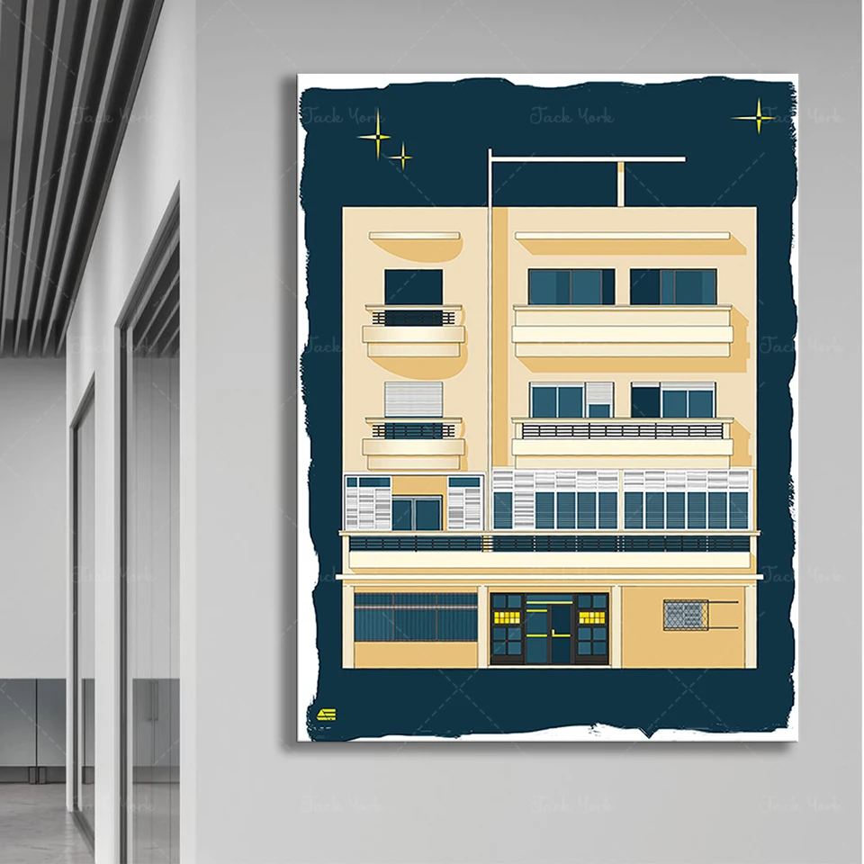 Home Office Architecture - Bauhaus Tel Aviv Stampa Stampe moderne