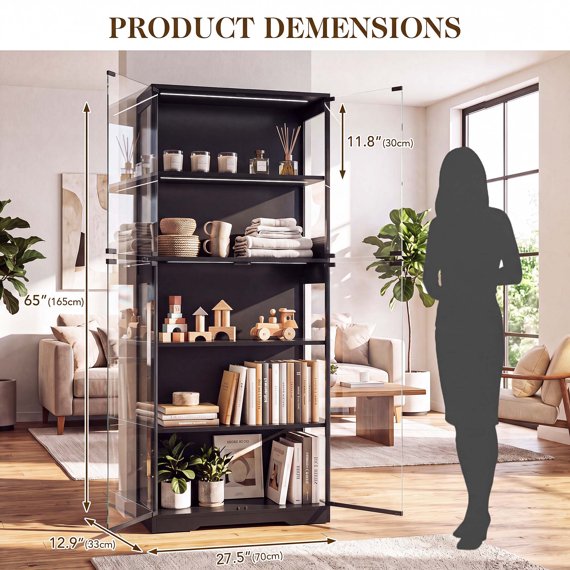TCGBKAF Vetrina a 5 Ripiani co - Home Office Inspiration recensione e prezzo