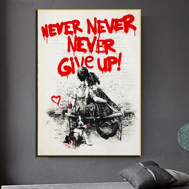 Banksy Graffiti Wall Art, Neve - Home Office Inspiration recensione e prezzo