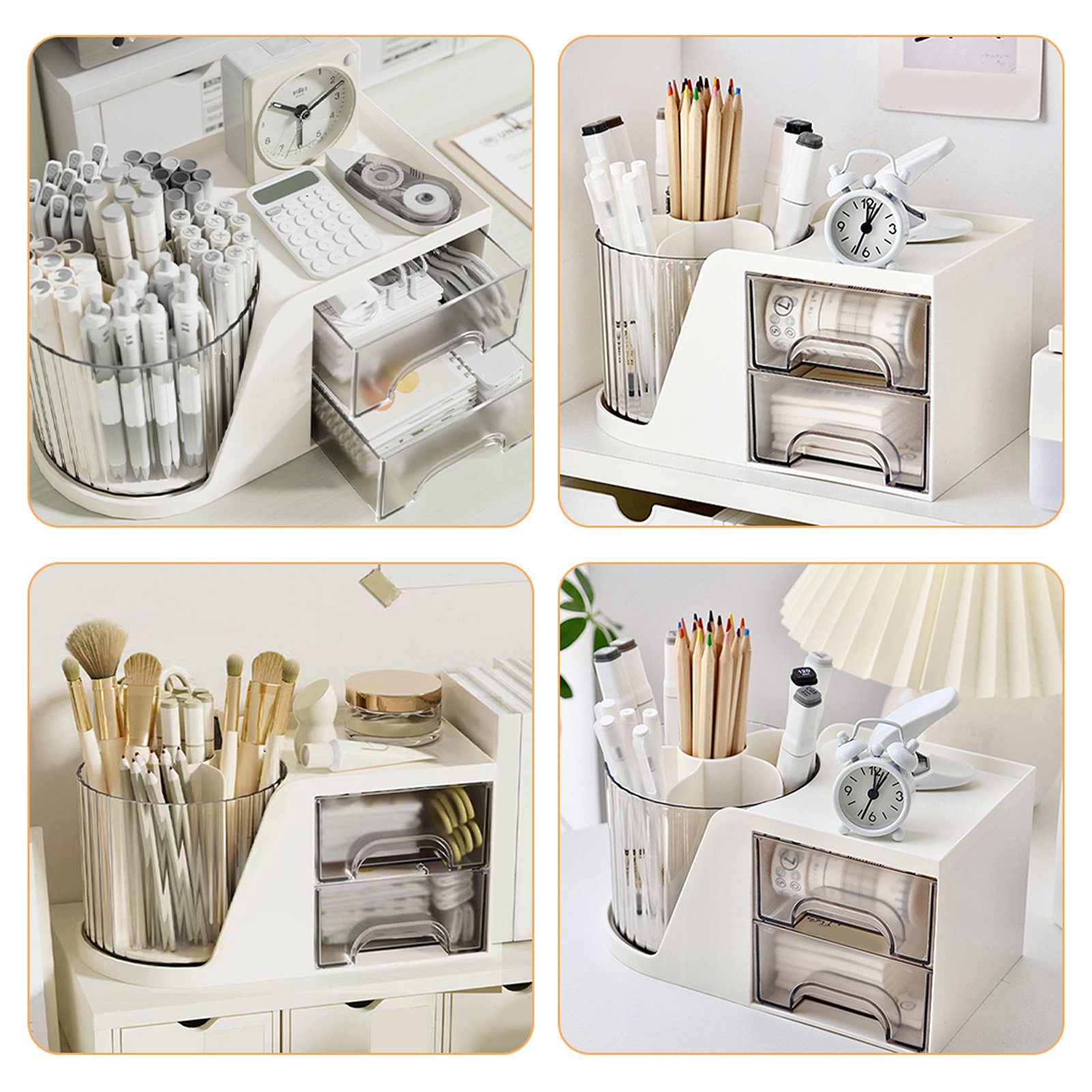 Organizer da scrivania per pen - Home Office With Two Desks recensione e prezzo