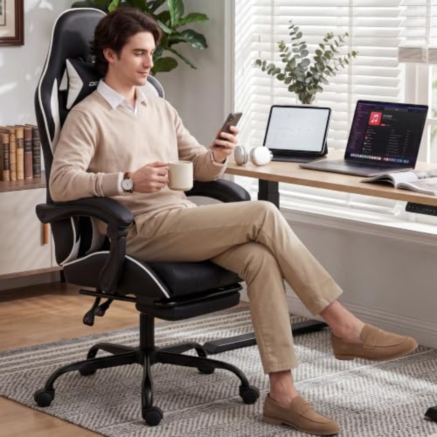 Sedia da gaming con poggiapied - Home Office Chair recensione e prezzo