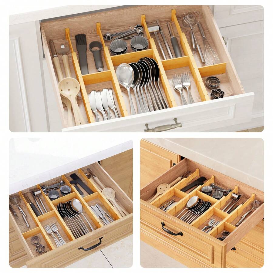 Divisori per cassetti in bambù - Home Office Kitchen recensione e prezzo