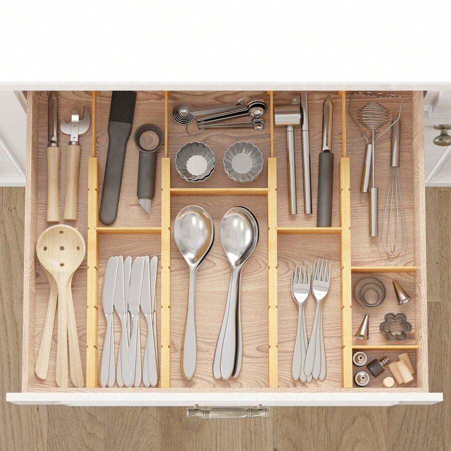 Divisori per cassetti in bambù - Home Office Kitchen recensione e prezzo
