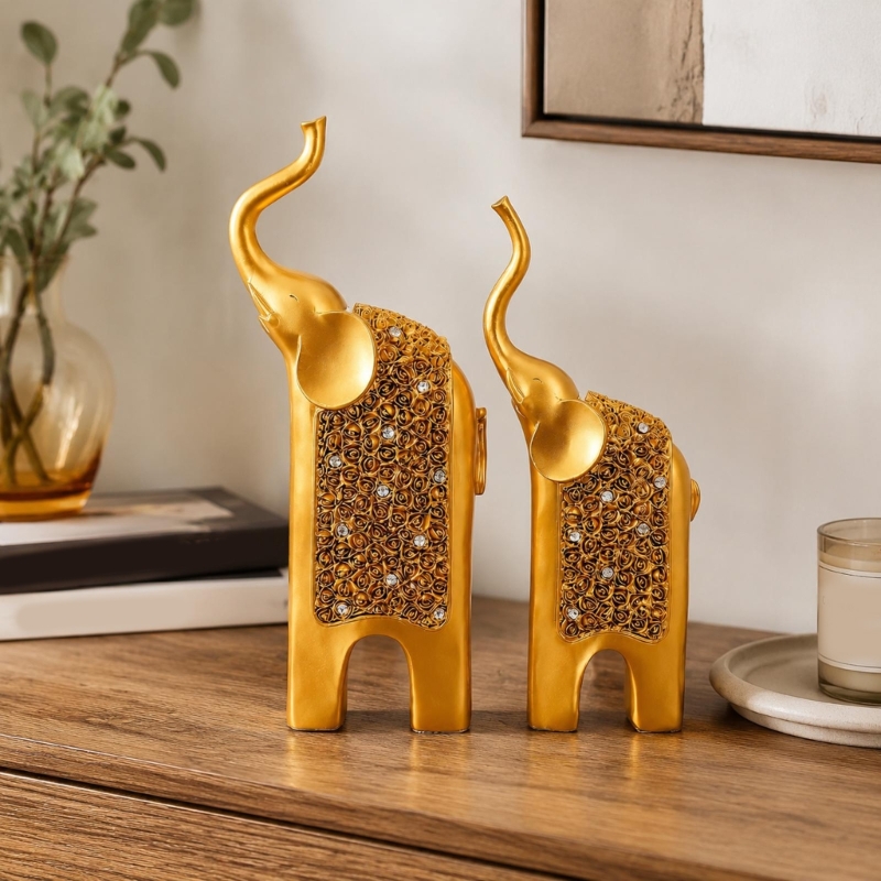 Due figurine elefanti presenta - Home Office With Two Desks recensione e prezzo