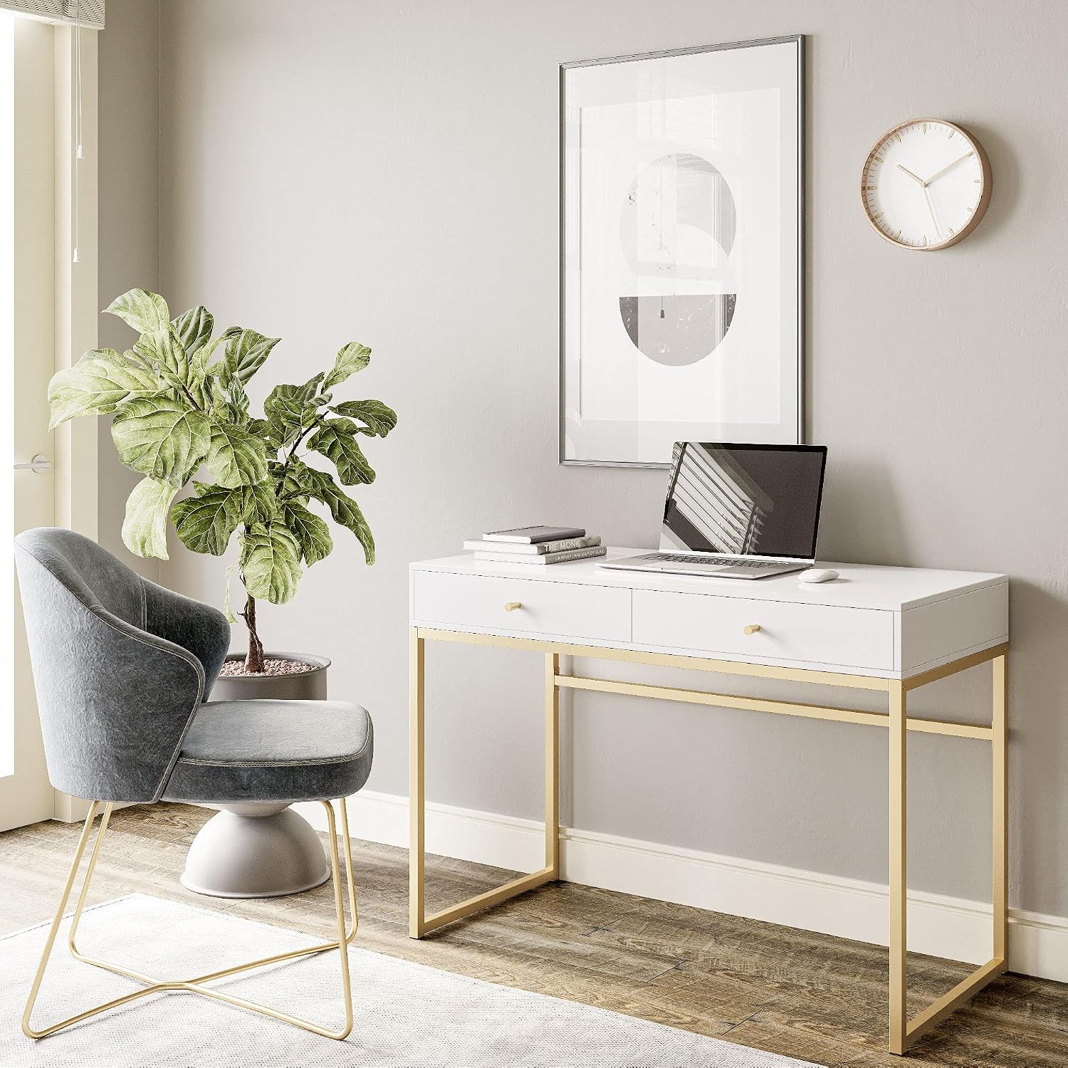 Moderna Scrivania da 42 Pollic - Home Office With Two Desks recensione e prezzo