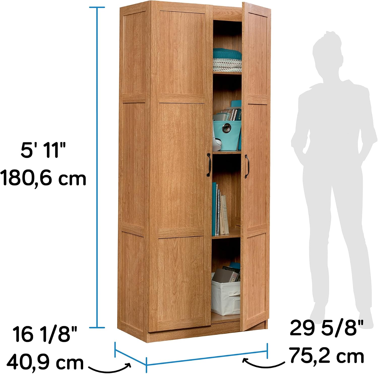 Armadio alto con ripiani, disp - Home Office Kitchen recensione e prezzo