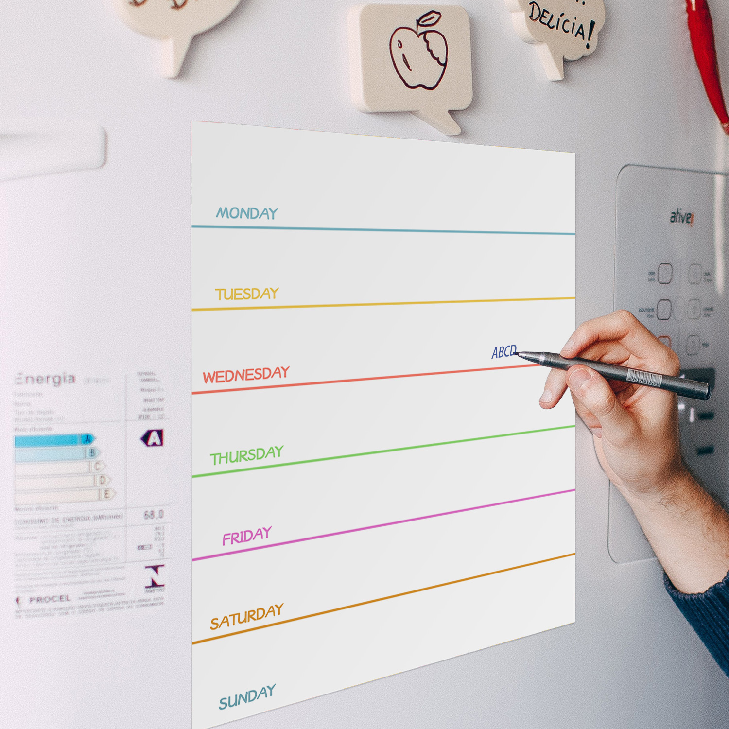 Lavagna magnetica per frigorif - Magnetic Calendar Board recensione e prezzo
