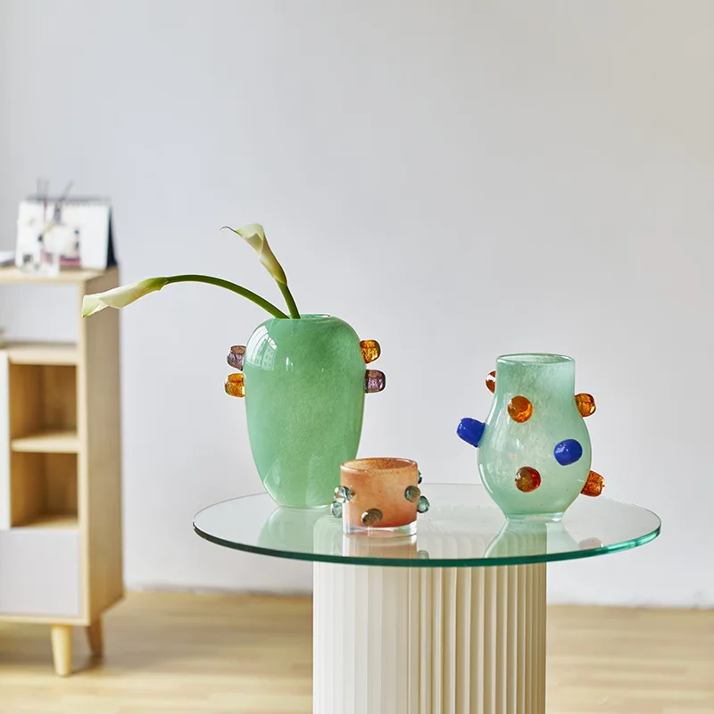 Vaso di vetro colorato con per - Home Office Form recensione e prezzo